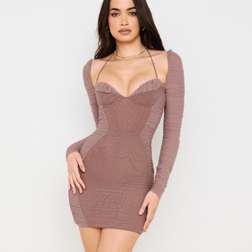 Used Mocha Sabastiana dress in a size small.
